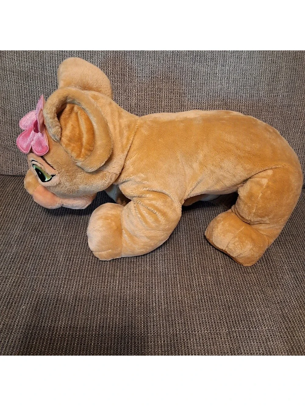 Disney Store Plush Nala Lion Cub with Pink Flower